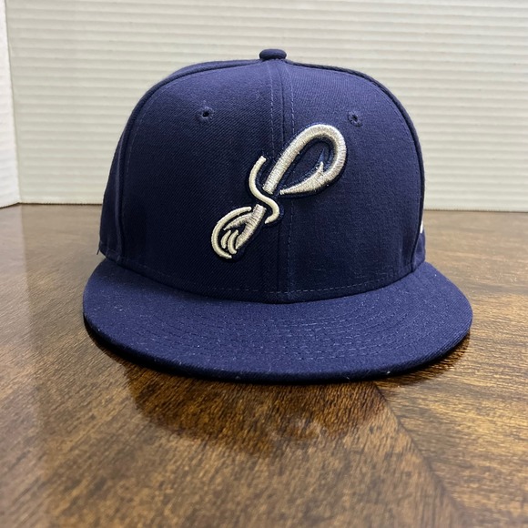 New Era Other - New Era Men's Pensacola Blue Wahoos Navy 59FIFTY Fitted Hat‎ Baseball Cap 6 1/2